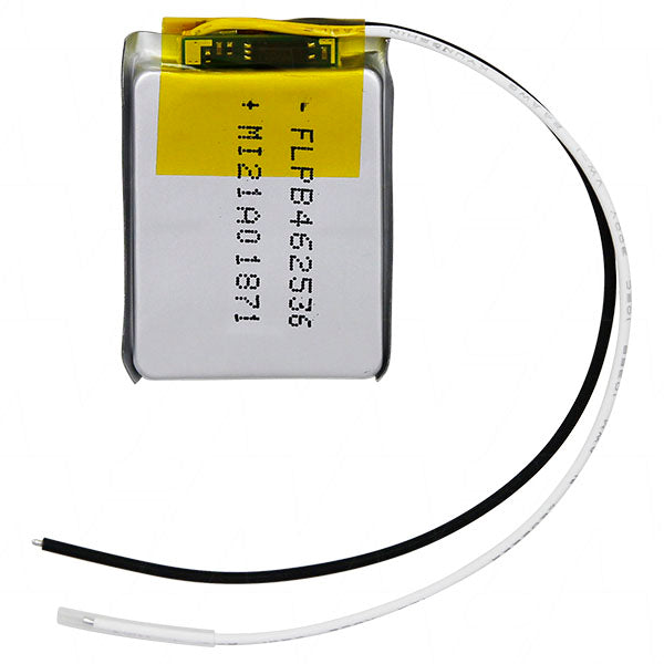 Routejade FLPB462536-HP9W24-110 LiPo Battery 450mAh, 3.8V, Compact 25x4.35mm for Smart Devices & Medical Equipment