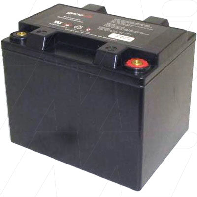 Genesis G12V42AH10EP Medical-Grade 42Ah SLA Battery for Critical Care Equipment - 12V, Sealed, Maintenance-Free