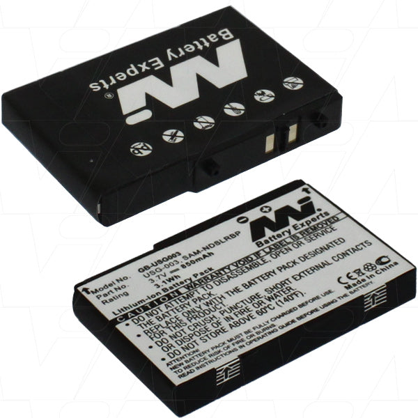MI Battery Experts GB-USG-003 Gaming Battery 850mAh, 3.7V Lithium-Ion for Extended Wireless Controller Play