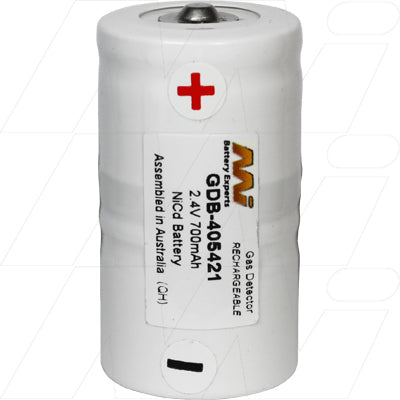 MI Battery Experts GDB-405421 C-Size NiCd 700mAh Battery for Gas Detection & Solar - 2.4V Industrial-Grade Power for Critical Safety Applications