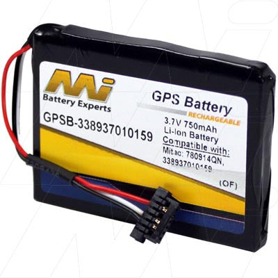 MI Battery Experts 750mAh GPS Battery Pack - 3.7V Li-Ion Power for Extended Navigation, 23g Lightweight Design