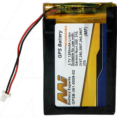 Professional-Grade GPS Battery MI Battery Experts GPSB-361-00019-02 - 3.7V, 1.25Ah Li-Ion Power for Precision Navigation Devices