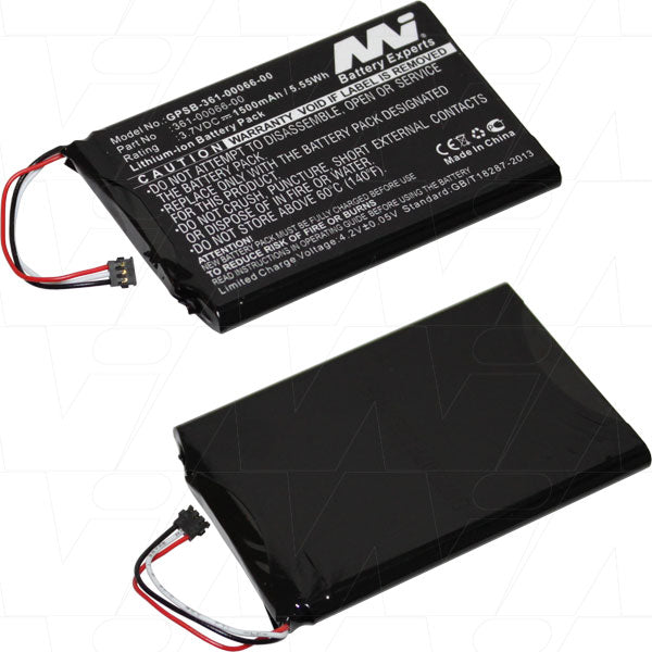 MI Battery Experts GPSB-361-00066-00 GPS Battery 3.7V 1.5Ah Lithium-Ion Power Cell for Professional Navigation Devices