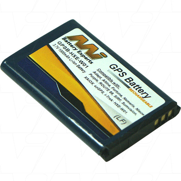 GPSB-HXE-W01 Pro GPS Battery 3.7V 1Ah Li-Ion, 3.7Wh, 19g, 32.9x53.2mm - Precision Power for Survey & Navigation Devices