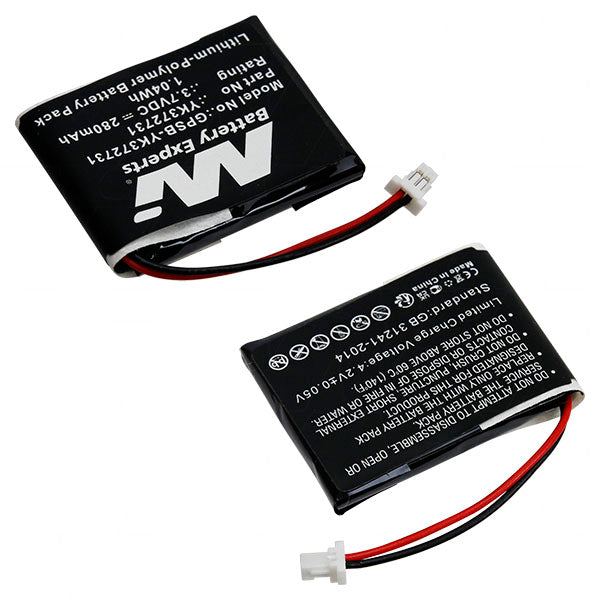 MI Battery Experts GPSB-YK372731-BP1 High-Performance 3.7V 280mAh LiPo Battery Pack for GPS & Rangefinders