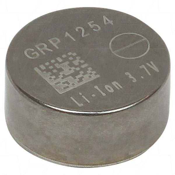 Enepower GRP1254 70mAh Ultra-Compact Lithium-Ion Battery for Wearables & Medical Devices - 3.7V, 1.7g, 12.1x5.45mm