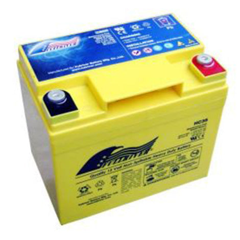 Fullriver HC35 AGM Starting Battery - 12V, High CCA, Maintenance-Free, Motorsports, RV, Marine, Vibration Resistant

