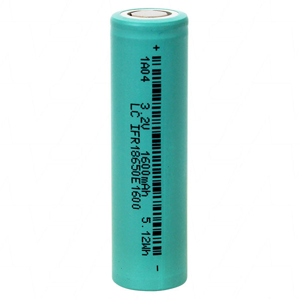 Drypower IFR18650 E1600 LiFePO4 Battery Professional-Grade 1600mAh 3.2V Cell for Safe, Reliable Pack Assembly