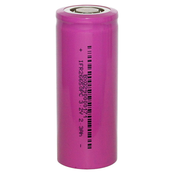 Drypower IFR26650PC LiFePO4 Battery Cell 2.3Ah, 3.2V, Industrial-Grade Power for Custom Packs & OEM Applications