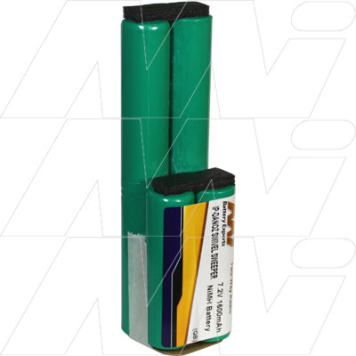 MI Battery Experts IP-DANOZ 7.2V 1.6Ah NiMH Pack Professional-Grade Power for High-Drain Devices & Industrial Tools
