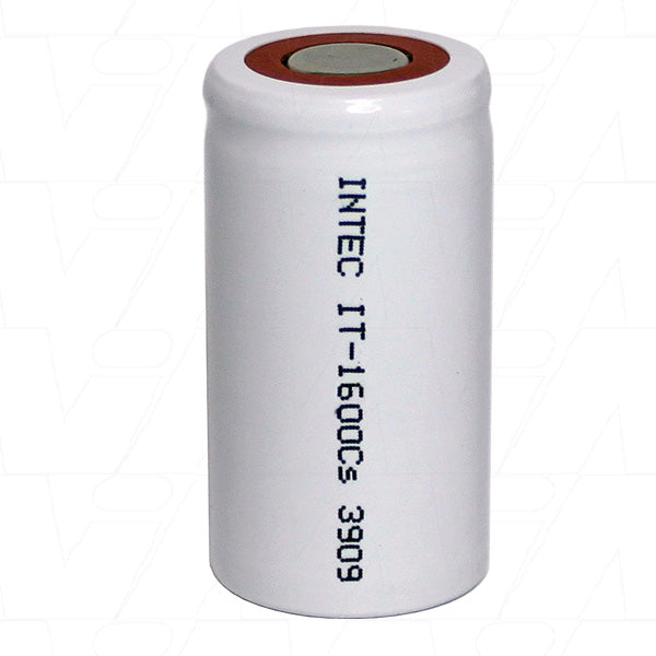 INTEC IT1600Cs Medical-Grade Sub C NiCd Battery 1600mAh, 1.2V, Quick-Charge, Overcharge Protection for Hospital & Emergency Equipment