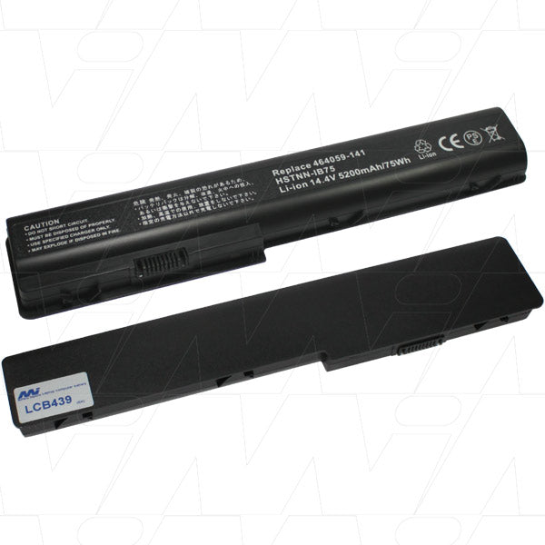 MI Battery Experts LCB439 Professional Laptop Battery - 74.9Wh, 14.4V, 5.2Ah Lithium-Ion for Extended Mobile Computing - 427.6g