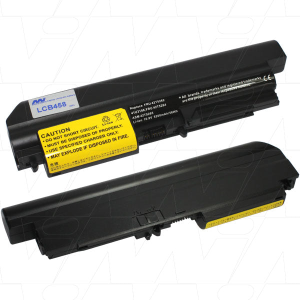 MI Battery Experts LCB458 Professional Laptop Battery - 56.2Wh High-Capacity Li-Ion Power for Extended Mobile Computing - 10.8V, 314.1g