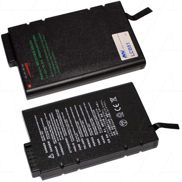 MI Battery Experts LCB51 Professional Lithium-Ion Laptop Battery - 74.5Wh, 10.8V, 6.9Ah, 442g - Extended Mobile Computing Power