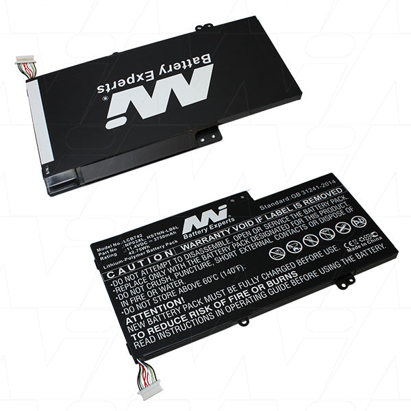 MI Battery Experts LCB742 Lithium Laptop Battery 42.8Wh, 11.4V, 3.75Ah, Professional-Grade Power for Extended Mobile Computing