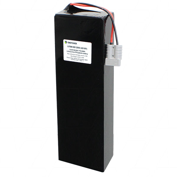 ENEPOWER LFBM-IIB12860 LiFePO4 Professional Battery Pack - 778.2Wh, 12.8V/60.8Ah, 4S16P - Infrastructure Power Solution