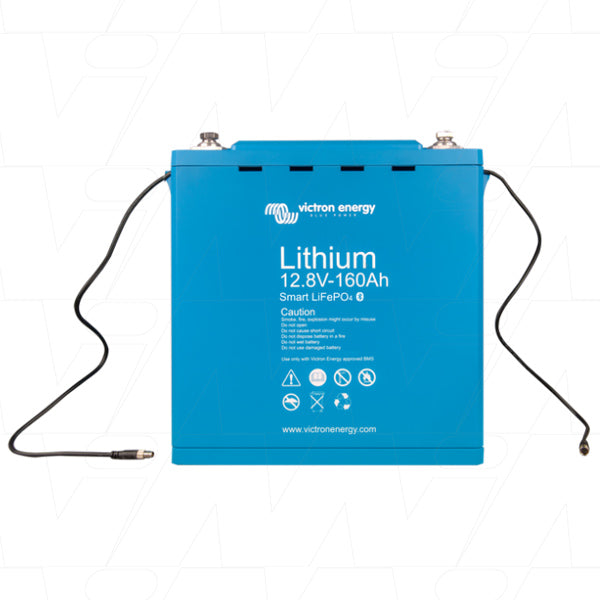 Victron Energy LFP-BMS12.8/160A Lithium Iron Phosphate Battery 160Ah, 2048Wh, Built-in BMS, Marine & Off-Grid Ready