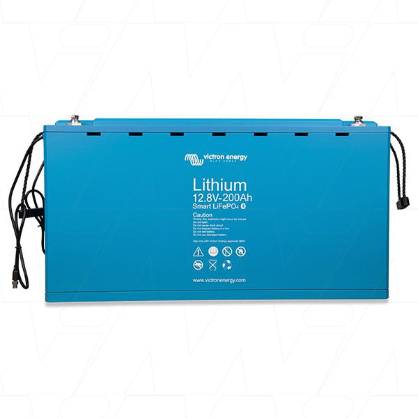 Victron Energy LFP-BMS12.8/200-A 12.8V 200Ah LiFePO4 Battery with Integrated BMS for Marine, RV & Off-Grid Power