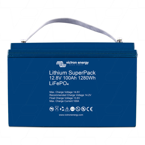 Victron Energy LFP-LSP12.8/100HC Professional 12.8V 100Ah LiFePO4 Battery for Marine, Off-Grid & Solar Systems