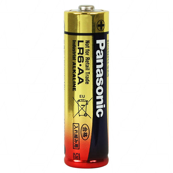 Panasonic LR6XW BULK AA Alkaline Batteries Professional-Grade 1.5V Power for High-Drain Devices & Critical Equipment