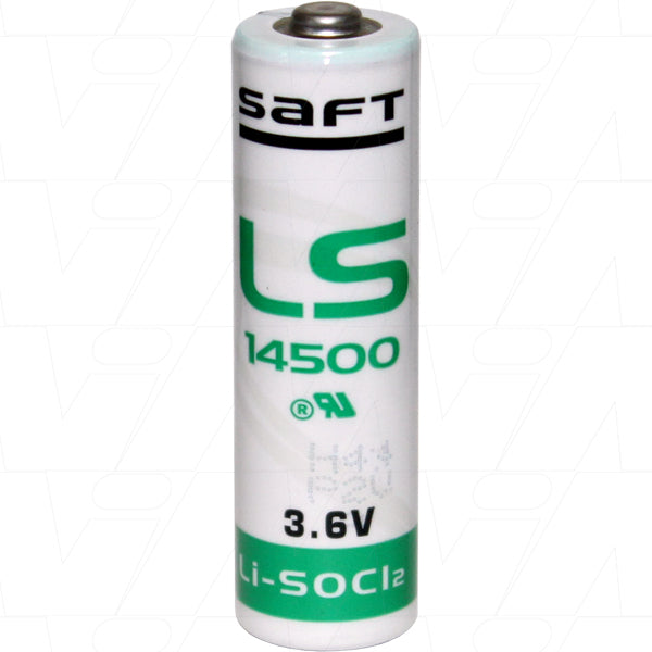 SAFT LS14500 3.6V 2.6Ah Lithium Thionyl Chloride AA Battery - Professional-Grade Memory Backup Power for Critical Systems