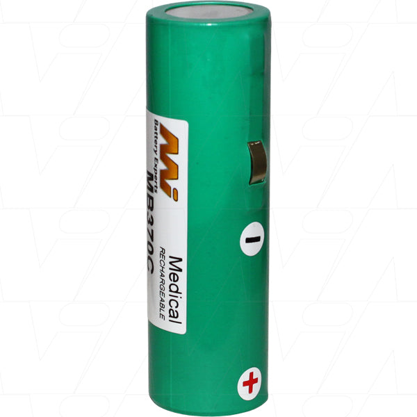 MI Battery Experts MB370C Medical NiMH Battery 3.6V 850mAh for Portable Diagnostic & Monitoring Equipment