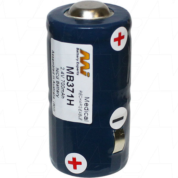 Medical-Grade MB371H NiCd Battery Pack for Critical Equipment - 700mAh, 2.4V Stable Output, Certified for Medical Use
