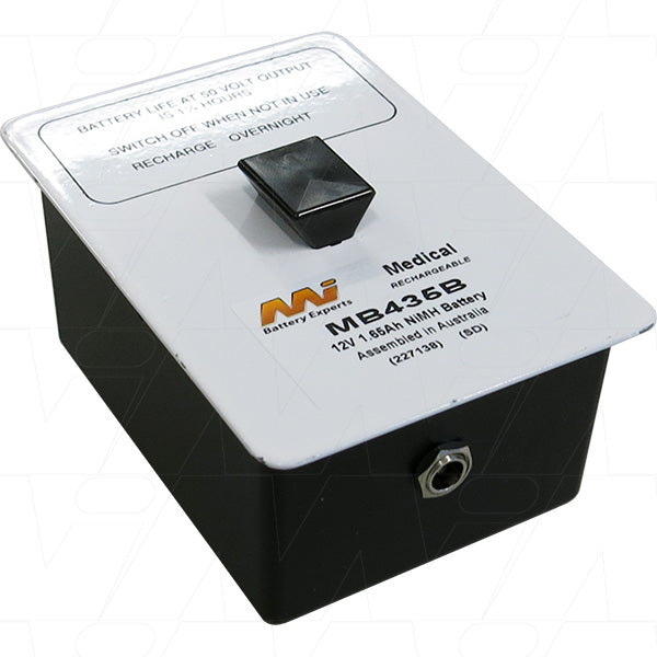MI Battery Experts MB435B 12V NiMH Medical Equipment Battery - Reliable Power for Critical Healthcare Applications