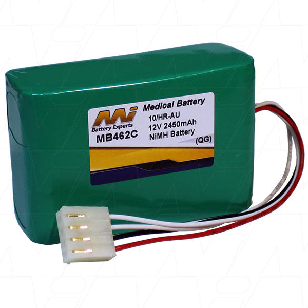 MI Battery Experts MB462C 12V NiMH Medical-Grade Battery - 2.45Ah Capacity for Critical Healthcare Equipment & Patient Monitoring