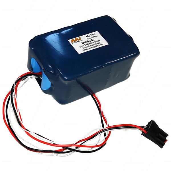 MI Battery Experts MB520L Medical-Grade 26.4V 2.8Ah NiMH Battery Pack for Hospital Equipment & Diagnostic Devices