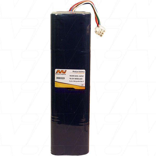 MI Battery Experts MB529 19.2V 4Ah NiCd Medical Equipment Battery - Hospital-Grade Reliability for Critical Care Devices