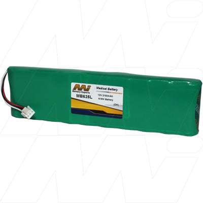 MI Battery Experts MB625L Medical-Grade 12V NiMH Battery - 2.1Ah Capacity, 25.2Wh Output for Critical Healthcare Equipment