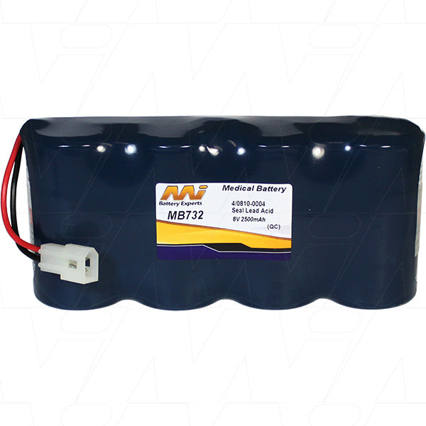 MI Battery Experts MB732 8V 2.5Ah Medical Equipment Battery - Sealed Lead Tin for Diagnostic Devices & Patient Monitoring
