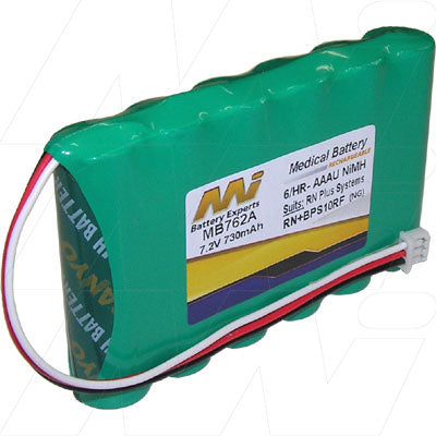 MI Battery Experts MB762A 7.2V 700mAh NiMH Medical Battery - Reliable Power for Critical Equipment, 11x45mm