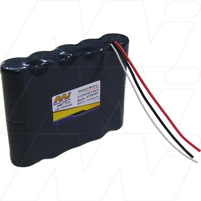 MB775A Medical Equipment Battery 12V 1.8Ah NiCd, 21.6Wh, Hospital-Grade Reliability for Critical Devices