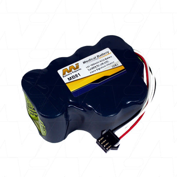 MI Battery Experts MB81 12V 1.8Ah NiCd Medical Equipment Battery - Hospital-Grade Reliable Power for Critical Devices