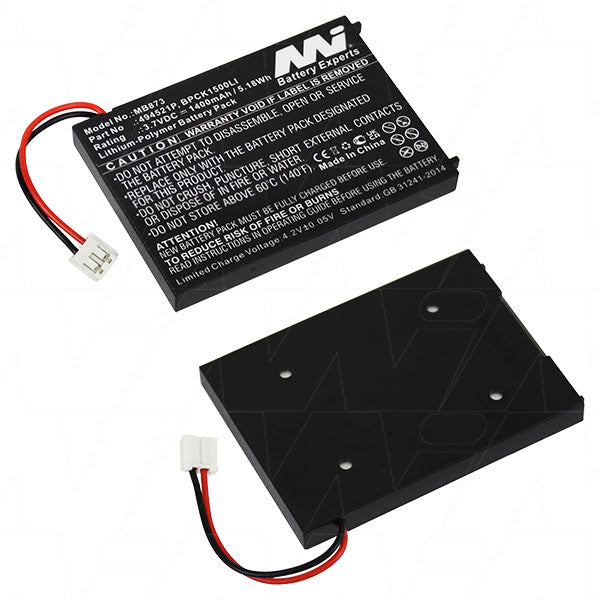 MI Battery Experts MB873 1.4Ah LiPo Battery - Professional-Grade 3.7V Power for Baby Monitors, 28.4g Lightweight Design