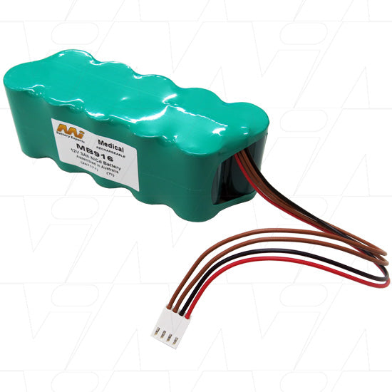 MB916 12V 3Ah NiMH Medical Equipment Battery - Hospital-Grade Reliability for Portable Devices & Monitoring