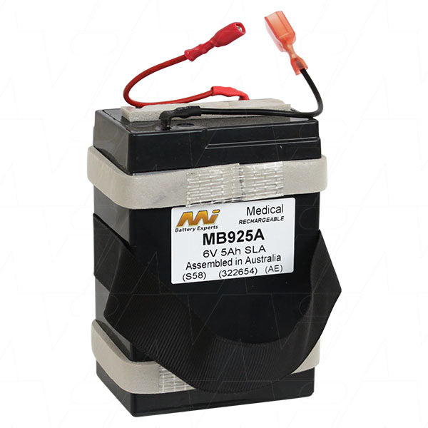 MI Battery Experts MB925A 6V 4.5Ah Medical-Grade SLA Battery - Sealed, Maintenance-Free Power for Critical Healthcare Equipment