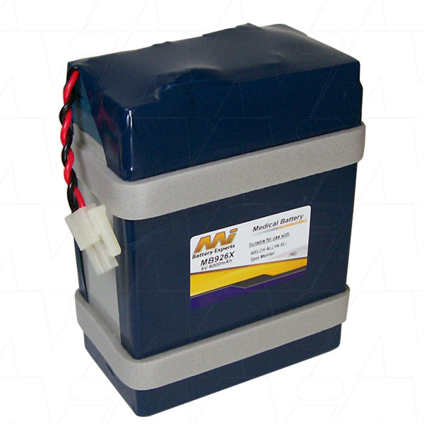 MI Battery Experts MB926X 6V 6Ah SLA Battery - Medical-Grade Power for Patient Monitors, Diagnostic Devices & Mobile Carts