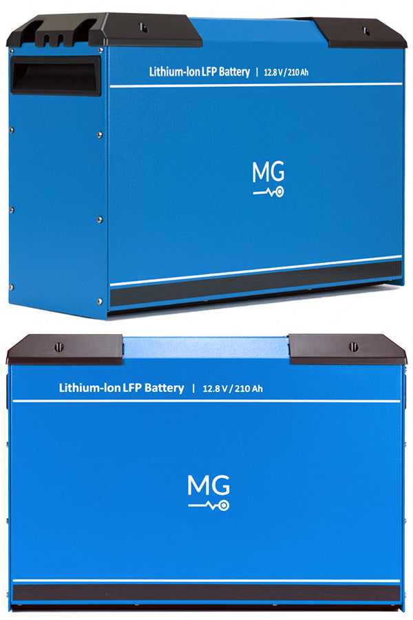 MG Energy MGLFP120210-RJ45 LiFePO4 Battery 210Ah, 12.8V, 2688Wh Industrial-Grade Power System with RJ45 Connectivity