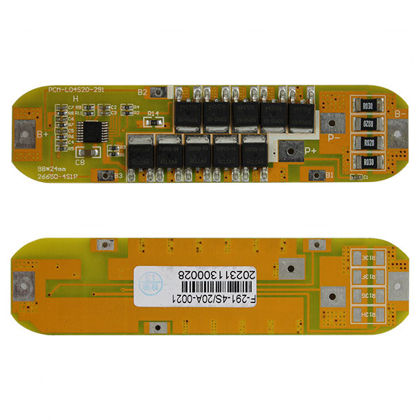 Enepower MIPCM-4SXP20A-LFP Professional 4S LiFePO4 Battery Protection Circuit Module with Overcurrent & Overcharge Safeguards