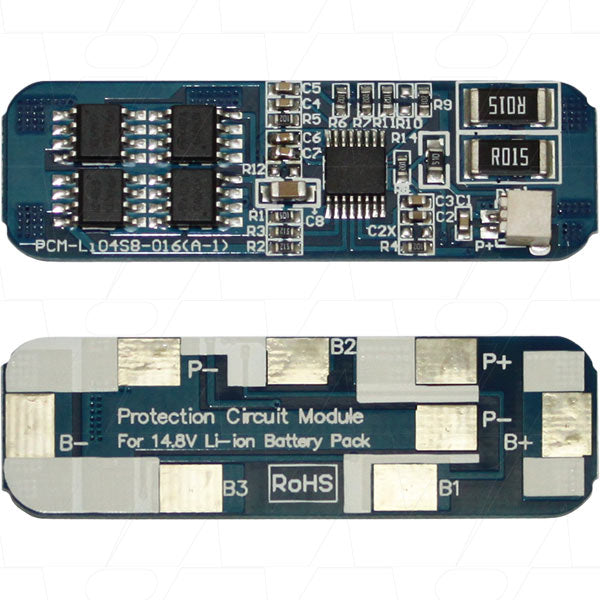 ENEPOWER MIPCM-4SXP7AFG Advanced 4S Li-ion Battery Protection Circuit Module - Overcurrent, Overcharge & Overdischarge Safety
