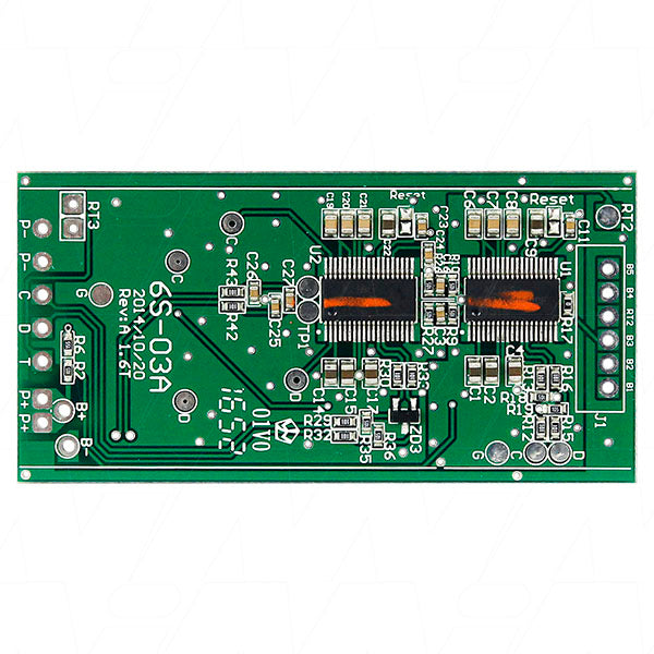 Enepower MIPCM-6SXP2A Advanced 6S Li-ion Battery Protection Circuit Module - Triple-Layer Safety, 3mm Slim Profile