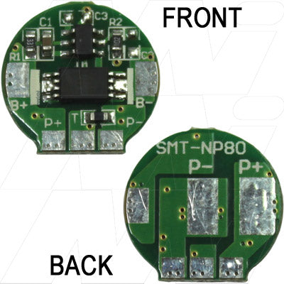 Enepower MIPCM-R14 1S Li-Ion Battery Protection Circuit Module Overcurrent, Overcharge & Overdischarge Safeguards