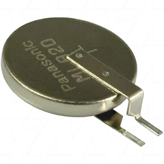 Panasonic ML920S/DN 3V Lithium Manganese Battery Ultra-Compact 11mAh Memory Backup Power, 9.5x2.0mm, 0.4g