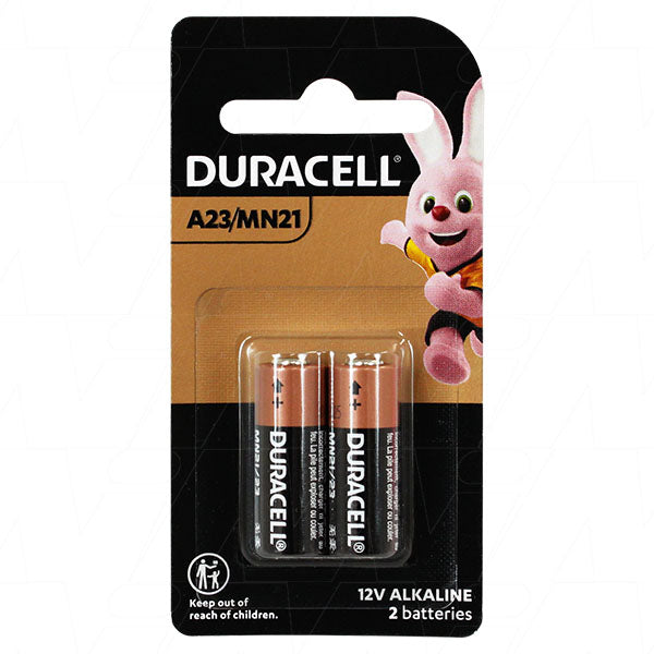 Duracell MN21B2 12V Alkaline Battery - Professional-Grade for Car Alarms & Keyless Entry - Long-Lasting, Reliable Power