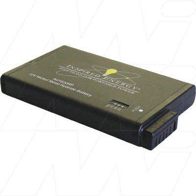 Inspired Energy NJ1020HP Medical-Grade 12V 4Ah NiMH Battery Pack for Critical Equipment - 48Wh, 590g, Compact