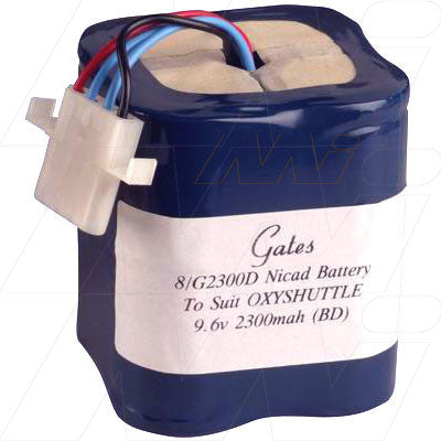 MI Battery Experts MB797 NiCd 9.6V 2.3Ah Medical Battery - Professional-Grade Power for Critical Care Equipment