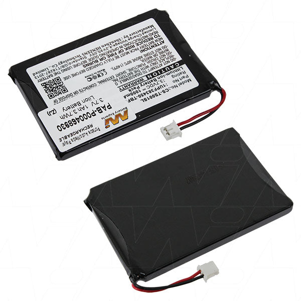 MI Battery Experts PAB-P000468930 3.7V Li-Ion Battery for Portable Audio Players - 1Ah Capacity, 18g Lightweight Design